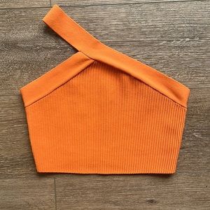 One Shoulder Crop Top